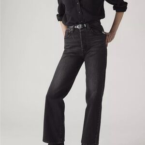 Levi's Black Straight Leg Jeans